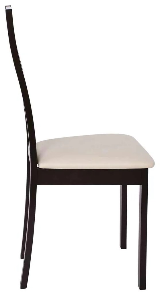 Καρέκλα Miler Οξυά Σκ.Καρυδί 45x52x97cm (Σετ 2 ΤΕΜ)