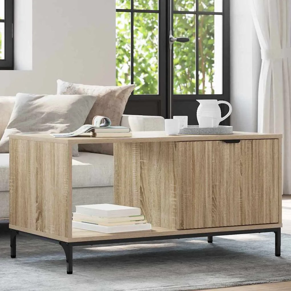 vidaXL Τραπεζάκι σαλονιού Sonoma Δρυς 90 x 49 x 46 εκ.