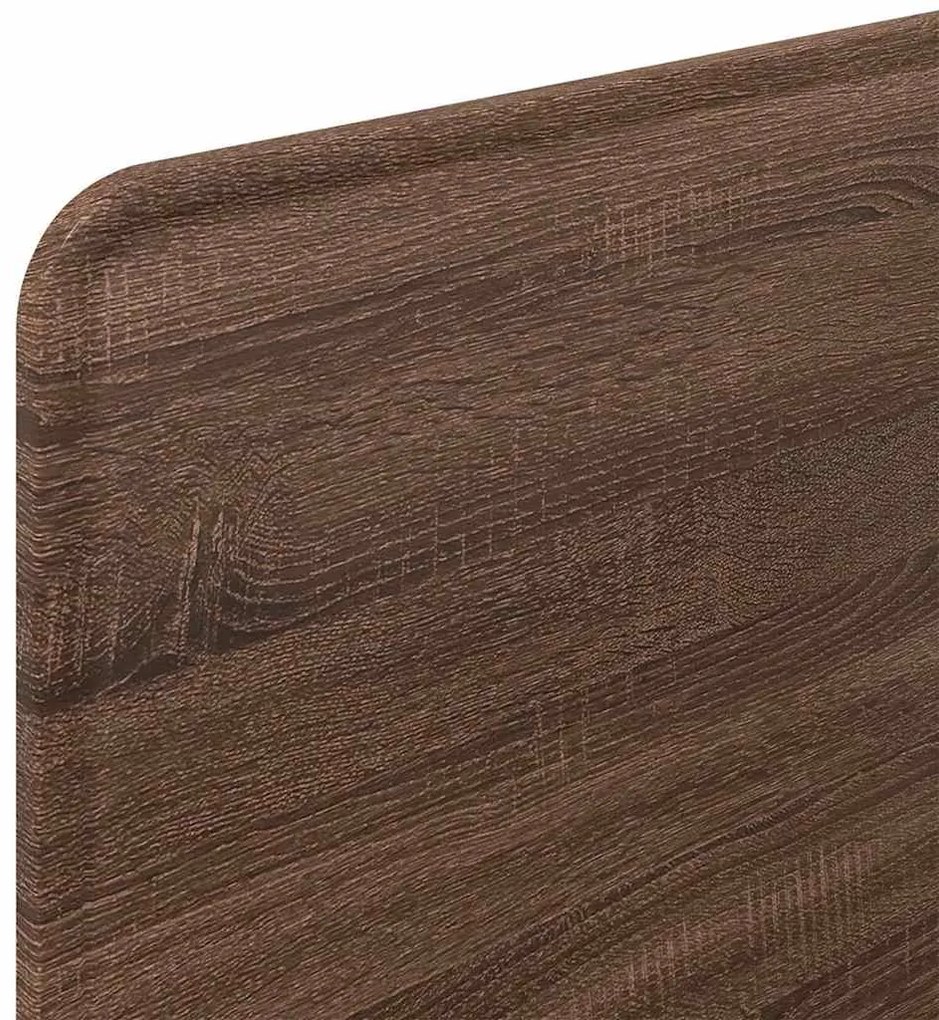 vidaXL Κεφαλάρι με κεφαλάρι Καφέ δρυς 100 cm Επεξεργασμένο ξύλο