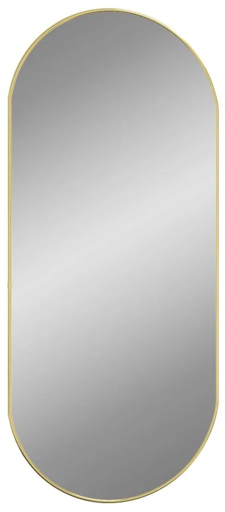 Καθρέφτης Τοίχου Οβάλ Χρυσός 100 x 45 εκ. - Χρυσό