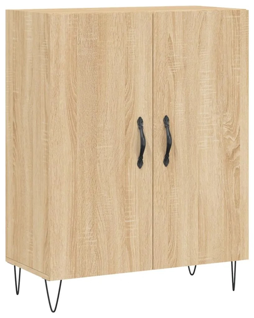 vidaXL Ντουλάπι Sonoma δρυς 69,5 x 34 x 180 εκ. από Επεξεργασμένο Ξύλο