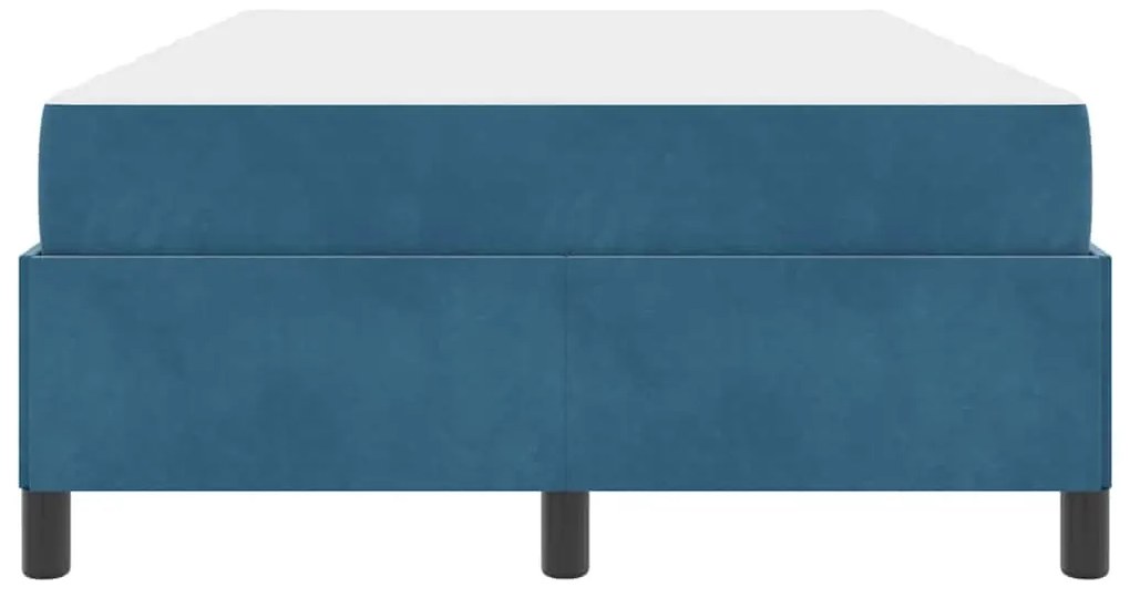 vidaXL Σκελετός Κρεβατιού με στρώμα Σκούρο Μπλε 120 x 200 cm ύφασμα