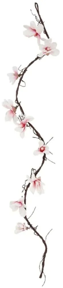 Τεχνητό Λουλούδι Magnolia Flower Vine 21470 185cm Brown-Pink GloboStar Πολυαιθυλένιο