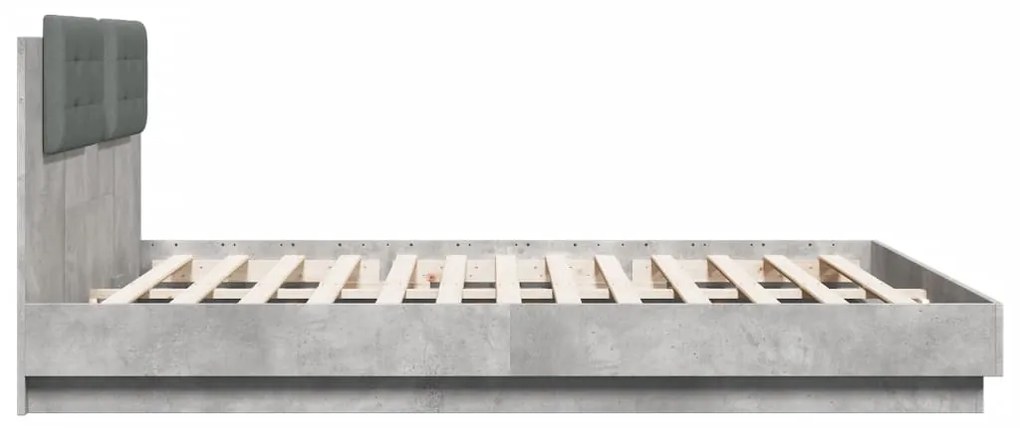 vidaXL Πλαίσιο Κρεβατιού με Κεφαλάρι και LED 160 x 200 εκ.
