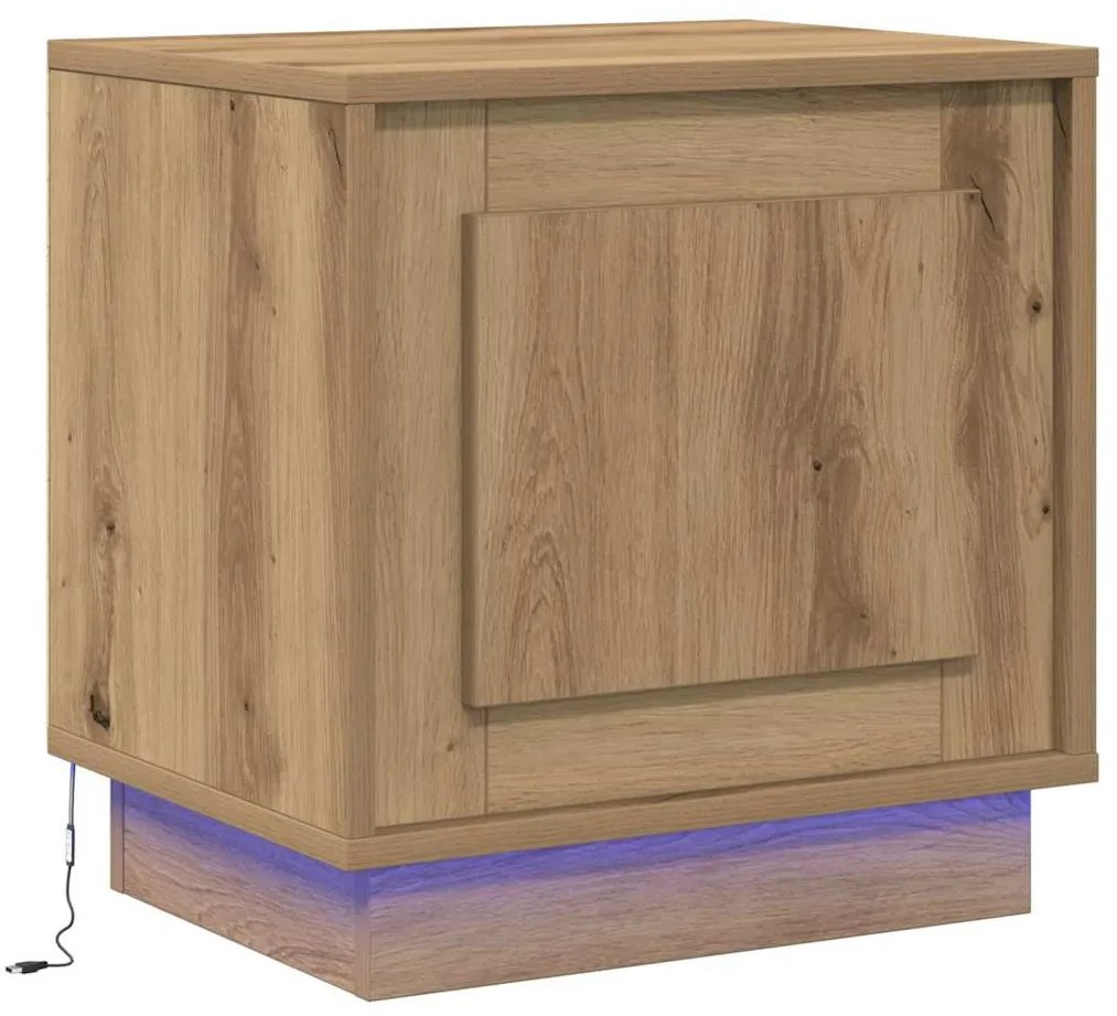 vidaXL Κομοδίνο με 2 pcs artisan δρυς 44 x 34.5 x 45 εκ