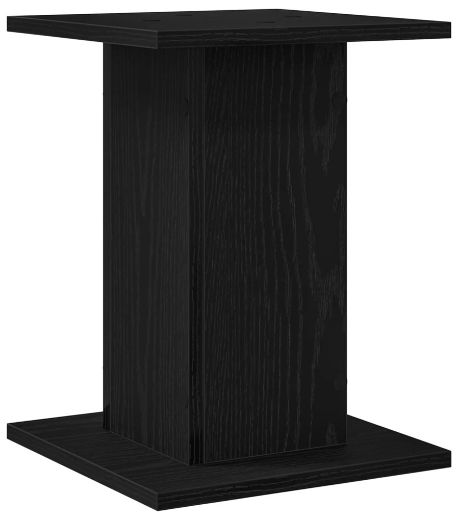 vidaXL Ράφι φυτών 2 τεμ Μαύρη Δρυς 30x30x40 εκ Κατασκευασμένο ξύλο