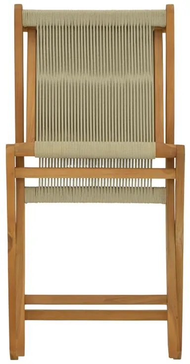 Τραπεζαρία 7τεμ. Banou-Colen teak ξύλο σε φυσική απόχρωση Φ150x75εκ 150x150x75 εκ.