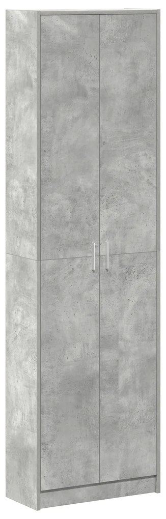 vidaXL ντουλάπα  Σκούρο Γκρι 55x25x189 cm Ξύλο