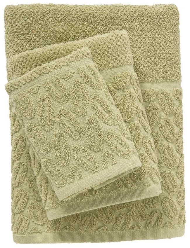 Πετσέτες Best 0782 (Σετ 3τμχ) Olive Das Home Σετ Πετσέτες 70x140cm Βαμβάκι-Πολυέστερ