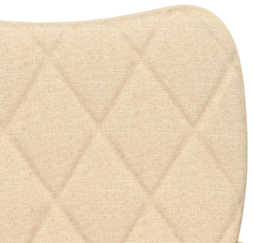 vidaXL Καρέκλες Τραπεζαρίας 2 τεμ. Κρεμ Υφασμάτινες