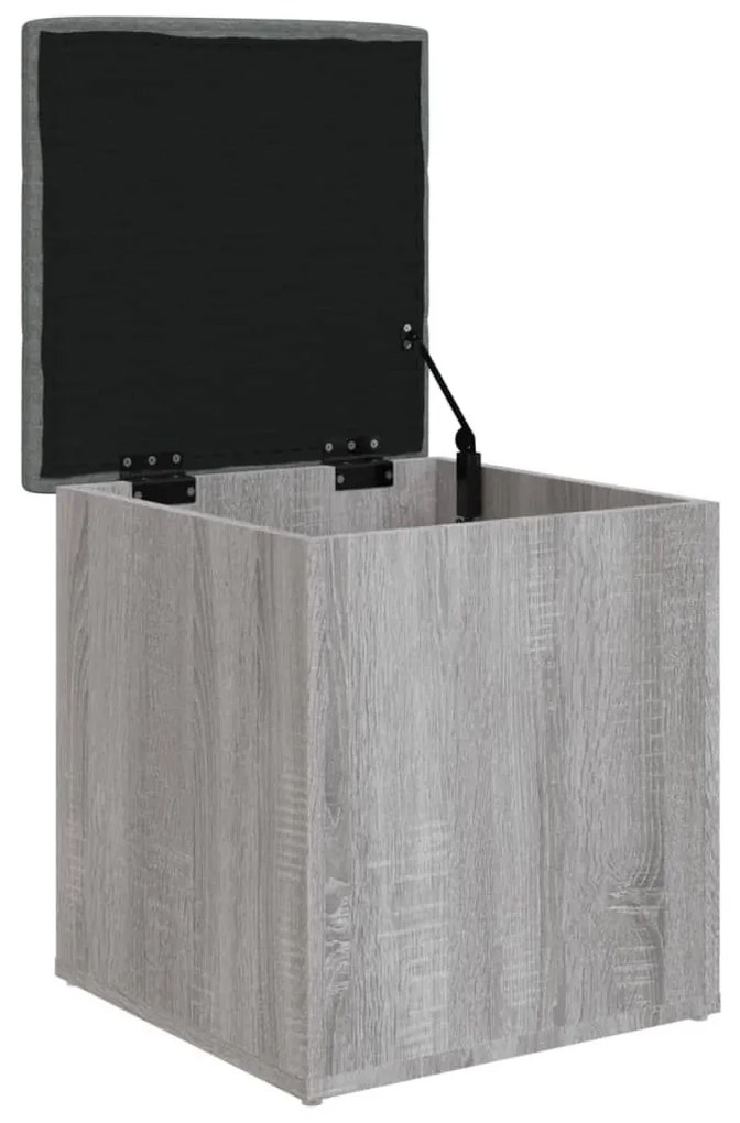 Παγκάκι Αποθήκευσης Γκρι Sonoma 42x42x45 εκ. Επεξεργασμένο Ξύλο - Γκρι
