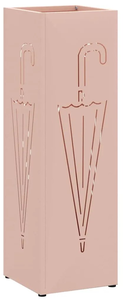vidaXL Σχέδιο & βάση αποθήκευσης Ροζ 15.5 x 15.5 x 49 εκ Ατσάλι