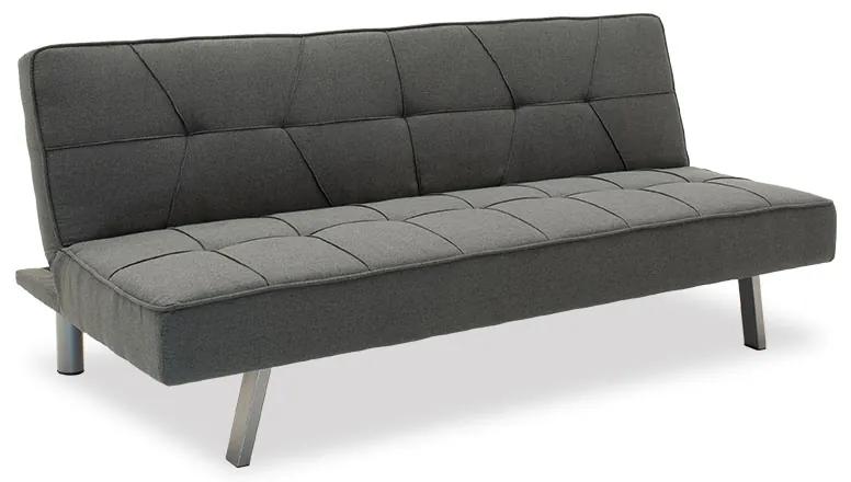 Καναπές-κρεβάτι Travis pakoworld 3θέσιος με ύφασμα ανθρακί 175x83x74εκ Model: 035-000022