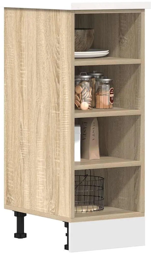 vidaXL Ντουλάπι Δαπέδου Riga Sonoma Δρυς 30x44,5x81,5 εκ. Ξύλο