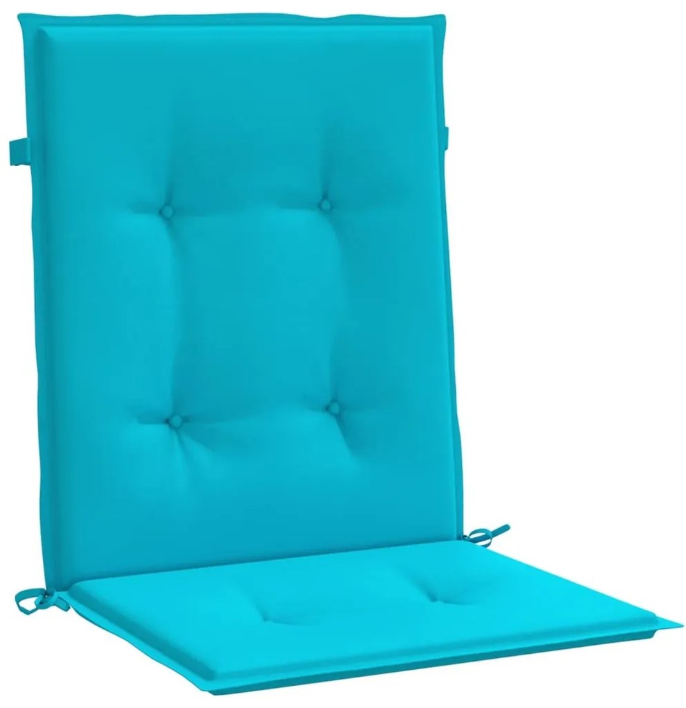 Μαξιλάρια Καρέκλας με Πλάτη 6 τεμ. Τιρκουάζ Υφασμάτινα - Τιρκουάζ