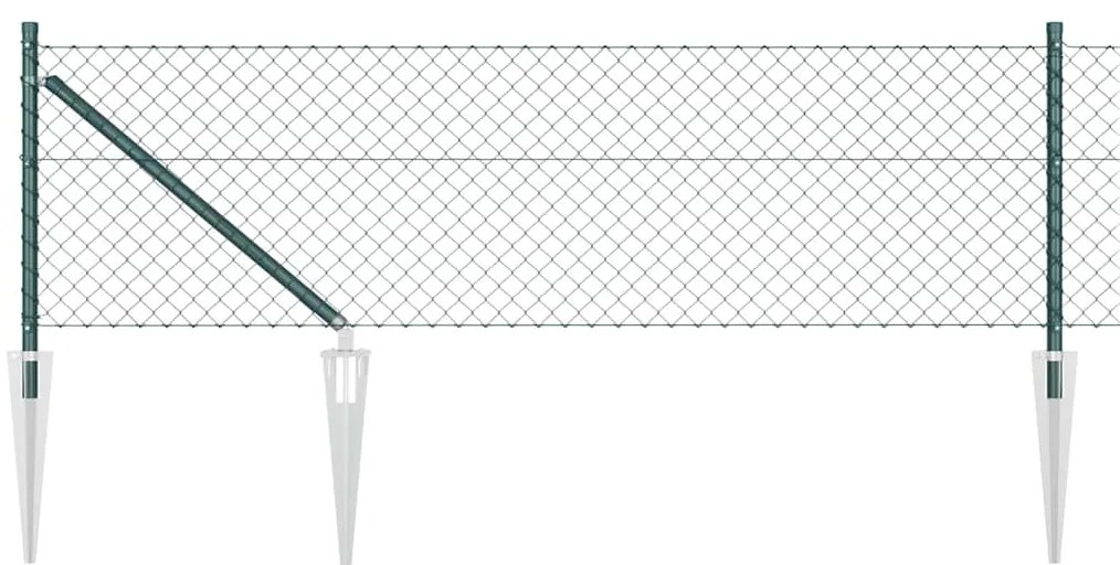 vidaXL Στύλος Περιφράξεων Πράσινο 10 x 0,4 μ (40 x 40 χιλιοστά πλέγμα)