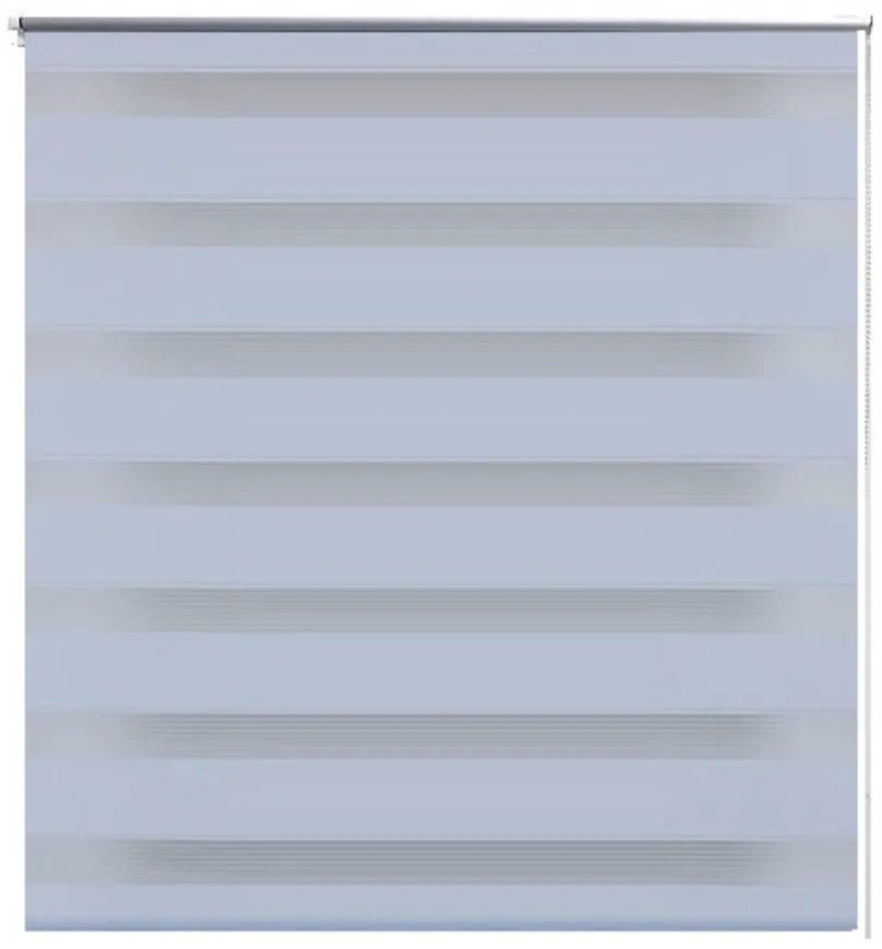 vidaXL Ρόλερ Zebra Λευκό 140 x 175 cm