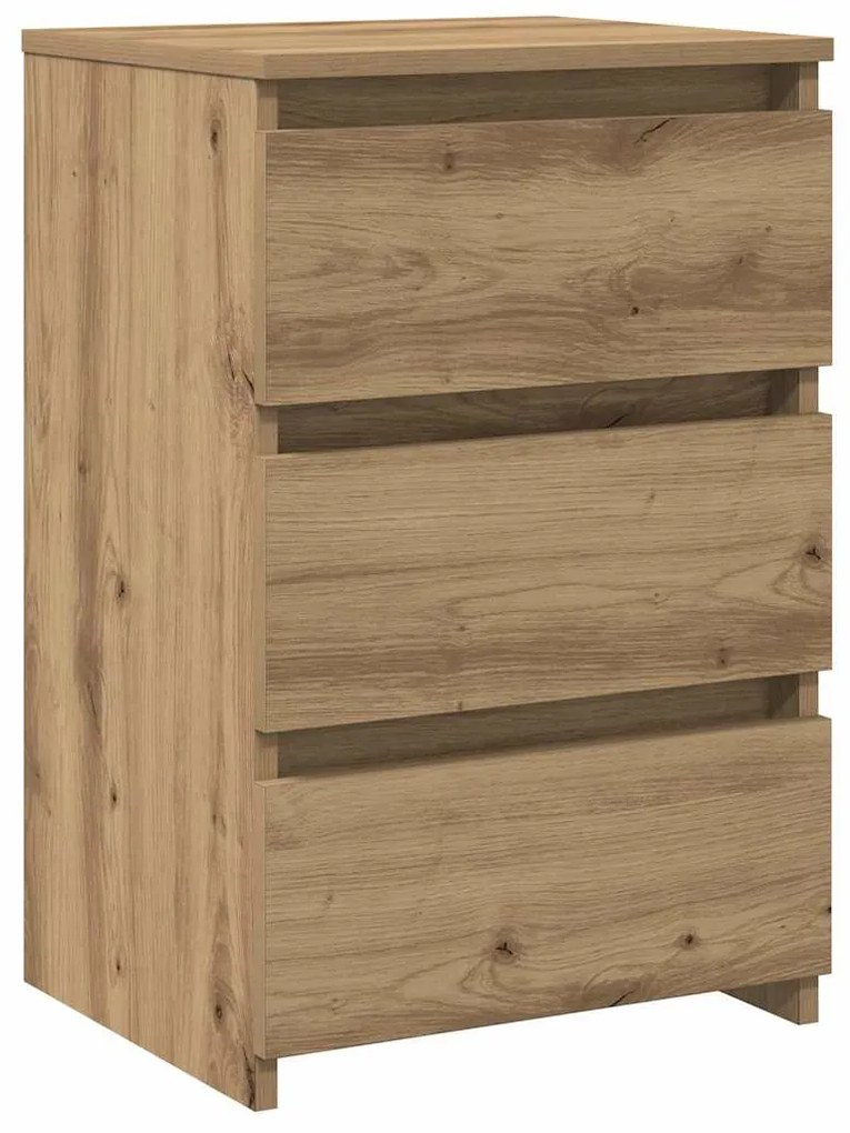 vidaXL Κομοδίνα 2 τεμ.Αρτισιανή Δρυς 40x35x62,5 εκ. Επεξ. Ξύλο