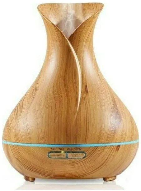 Led Συσκευή Αρωματοθεραπείας Υπερήχων Humidifier Xlarge Καφέ