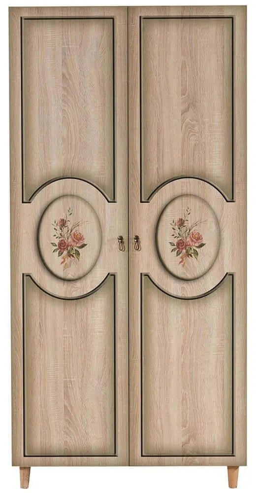Ντουλάπα Δίφυλλη Stil 869VEL4235 90x52x192cm Multi Δίφυλλη