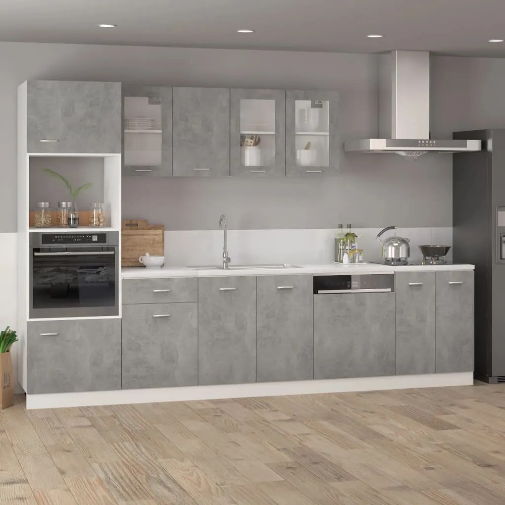 vidaXL Κρεμαστό Ντουλάπι "Lyon" Γκρι Σκυρόδεμα 39,5x31x60 εκ. από Τεχνητό Ξύλο