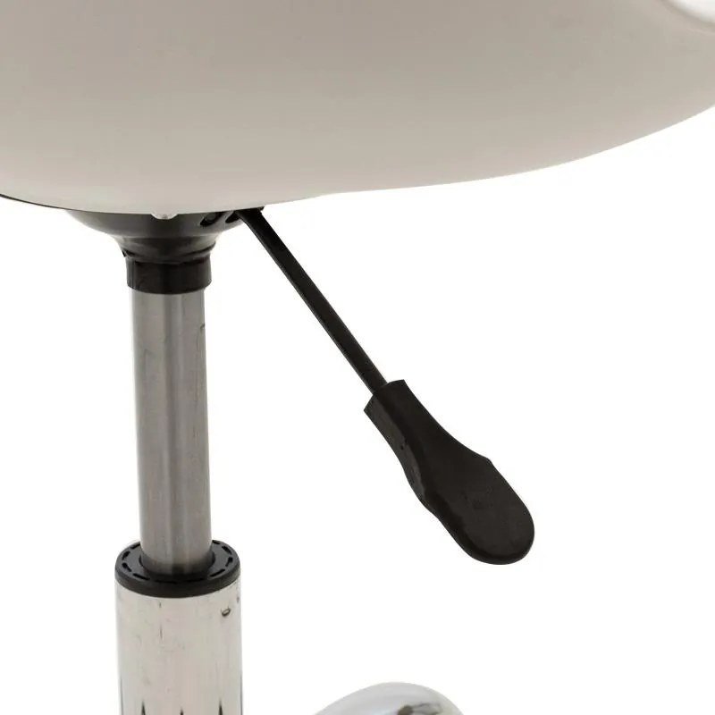 Καρέκλα γραφείου εργασίας Gaston II PP-PU λευκό 48x57x90 εκ.