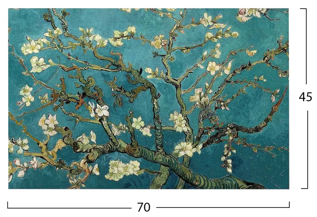 ΠΙΝΑΚΑΣ ΤΥΠΟΥ ALMOND TREE HM7193.03 70X45X3 εκ. - HM7193.03