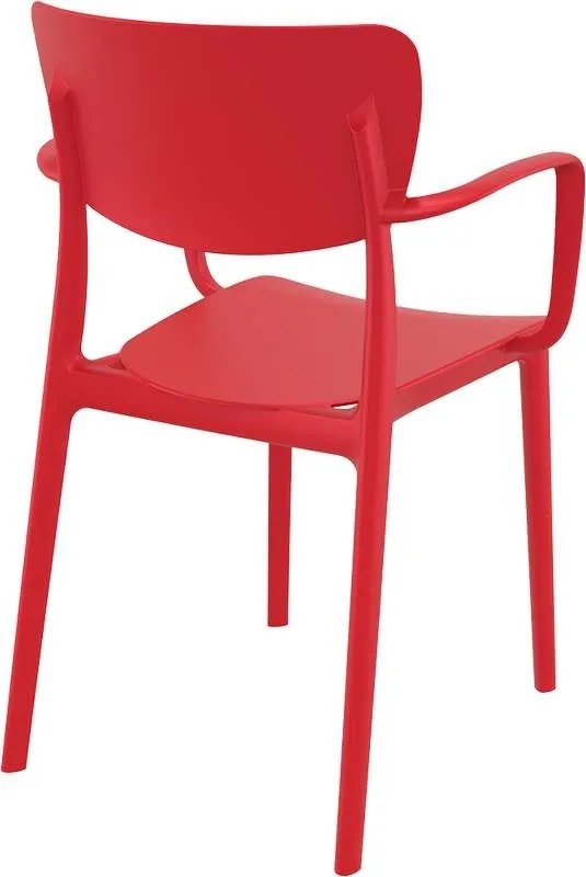 Πολυθρόνα Πολυπροπυλενίου Lisa Red 54X53X82εκ.