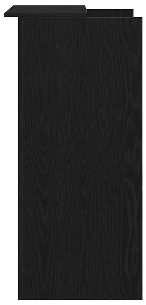 vidaXL Γραφείο υποδοχής Μαύρο 55x50x103,5 cm Κατασκευασμένο ξύλο