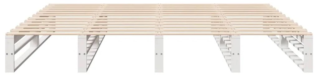 vidaXL Σκελετός Κρεβ. Χωρίς Στρώμα Λευκό 180x200 εκ Μασίφ Πεύκο