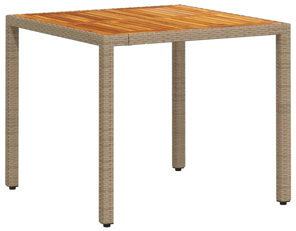 vidaXL Σέτ φαγητού για κήπο 5 pcs Μπεζ συνθετικό ρατάν