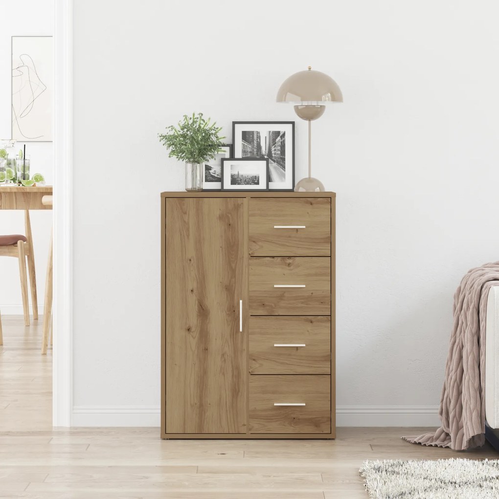 vidaXL Μπουφές Artisan Oak 60x31x84 εκ Επεξεργασμένο ξύλο