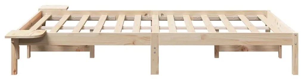 vidaXL Σκελετός Κρεβατιού Καφέ 120 x 200 cm Καφέ