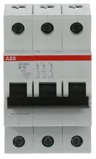 Αυτόματη Ασφάλεια SH203-B16 Γκρι 16Α Καμπύλη Β 6kA SH200 73422 ABB 73422