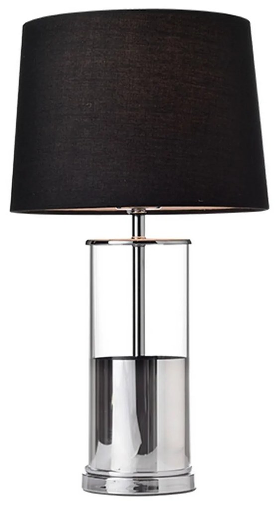 Επιτραπέζιο Φωτιστικό OD90791TBC Chrome &amp; Black Metal, Glass, Fabric