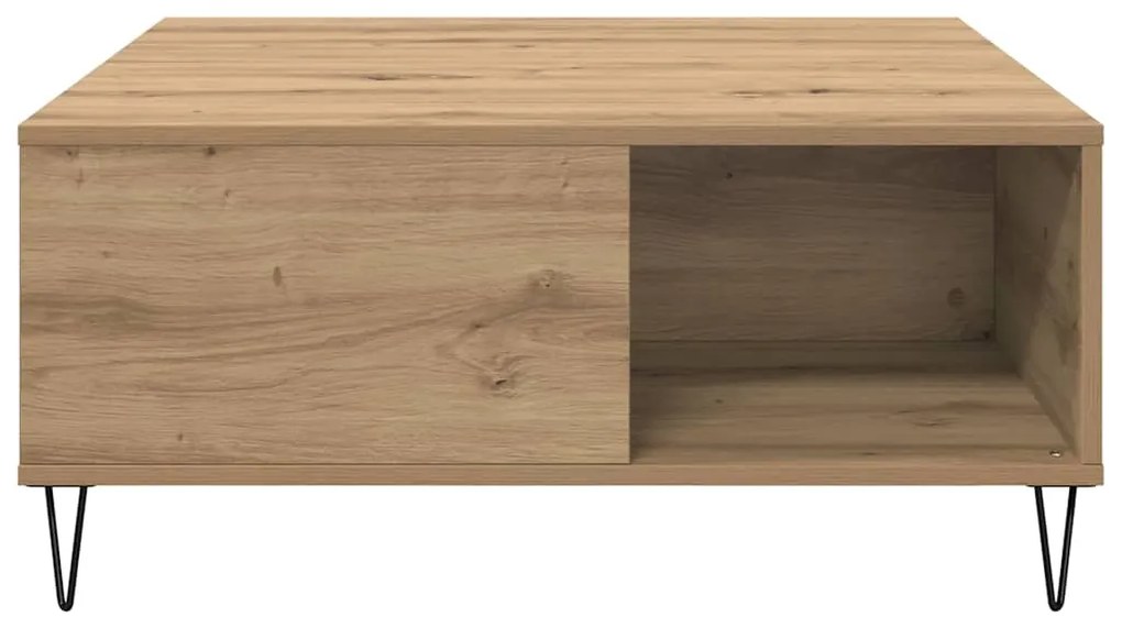 vidaXL Τραπεζάκι σαλονιού artisan δρυς 80 x 80 x 36.5 εκ