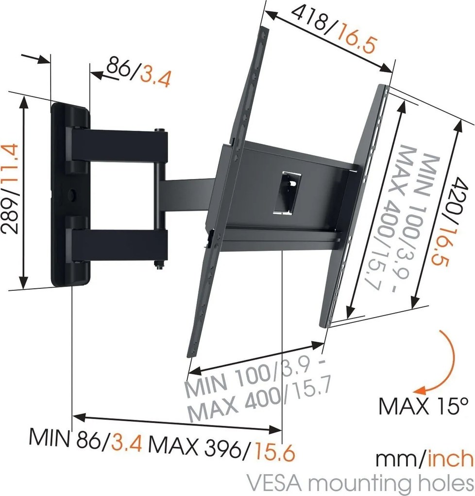 Βαση TV περιστρεφόμενη με κλίση Vogel's M Series - MA3040