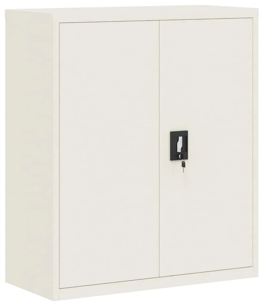 vidaXL Αρχειοθήκη Λευκή 90 x 40 x 105 εκ. από Ατσάλι