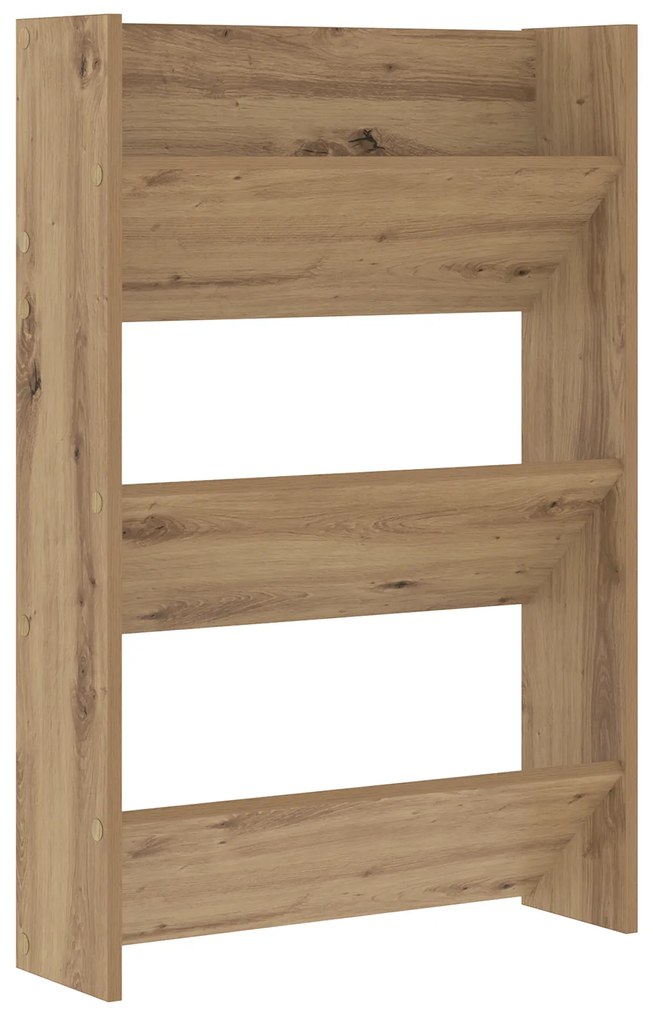 vidaXL Ντουλάπες παπουτσιών τοίχου artisan δρυς 60 x 18 x 60 εκ