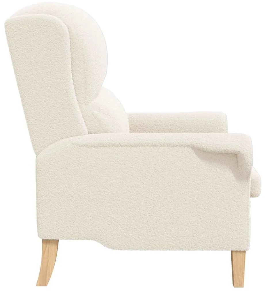 vidaXL Πολυθρόνα Κρεμ 76 x 94 x 102 εκ. ύφασμα