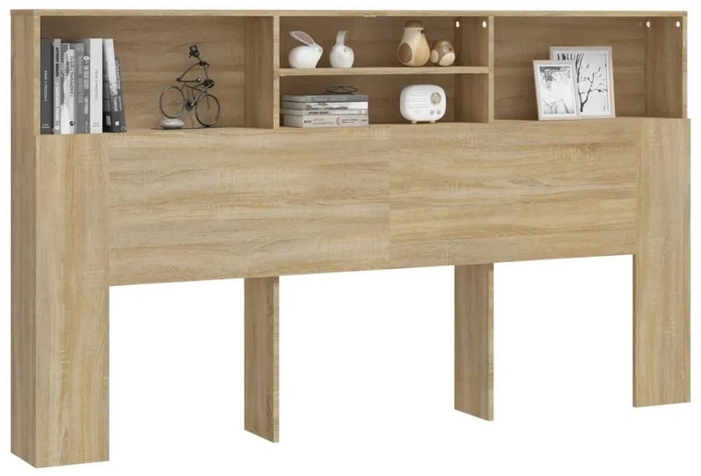 Κεφαλάρι Με Αποθηκευτικό Χώρο Sonoma Δρυς 180 x 19 x 103,5 εκ. - Καφέ