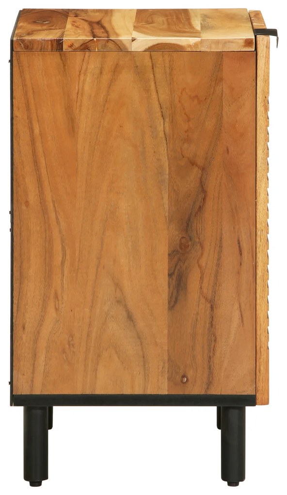 vidaXL Ντουλάπα Μπάνιου 38x33,5x58 εκ. Μασίφ ξύλο ακακίας