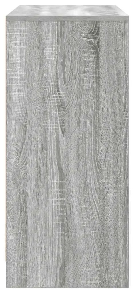 Συρταριέρα με Συρτάρια Γκρι Sonoma 80x34x76 εκ. από Επεξ. Ξύλο - Γκρι