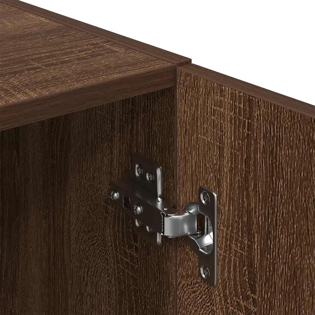 Ντουλάπι Κουζίνας Καφέ δρυς 38x41,5x131,5 εκ. Επεξεργ. Ξύλο - Καφέ