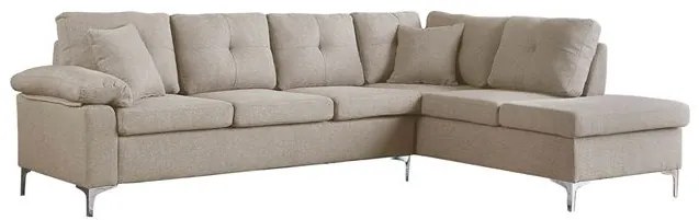 Intrahome ΚΑΝΑΠΕΣ ΓΩΝΙΑ ΔΕΞΙΑ ZCASABLANCAILCASABLANCA R ΥΦΑΣΜΑ ΜΠΕΖ 282x197x90 εκ. intraho-1627525