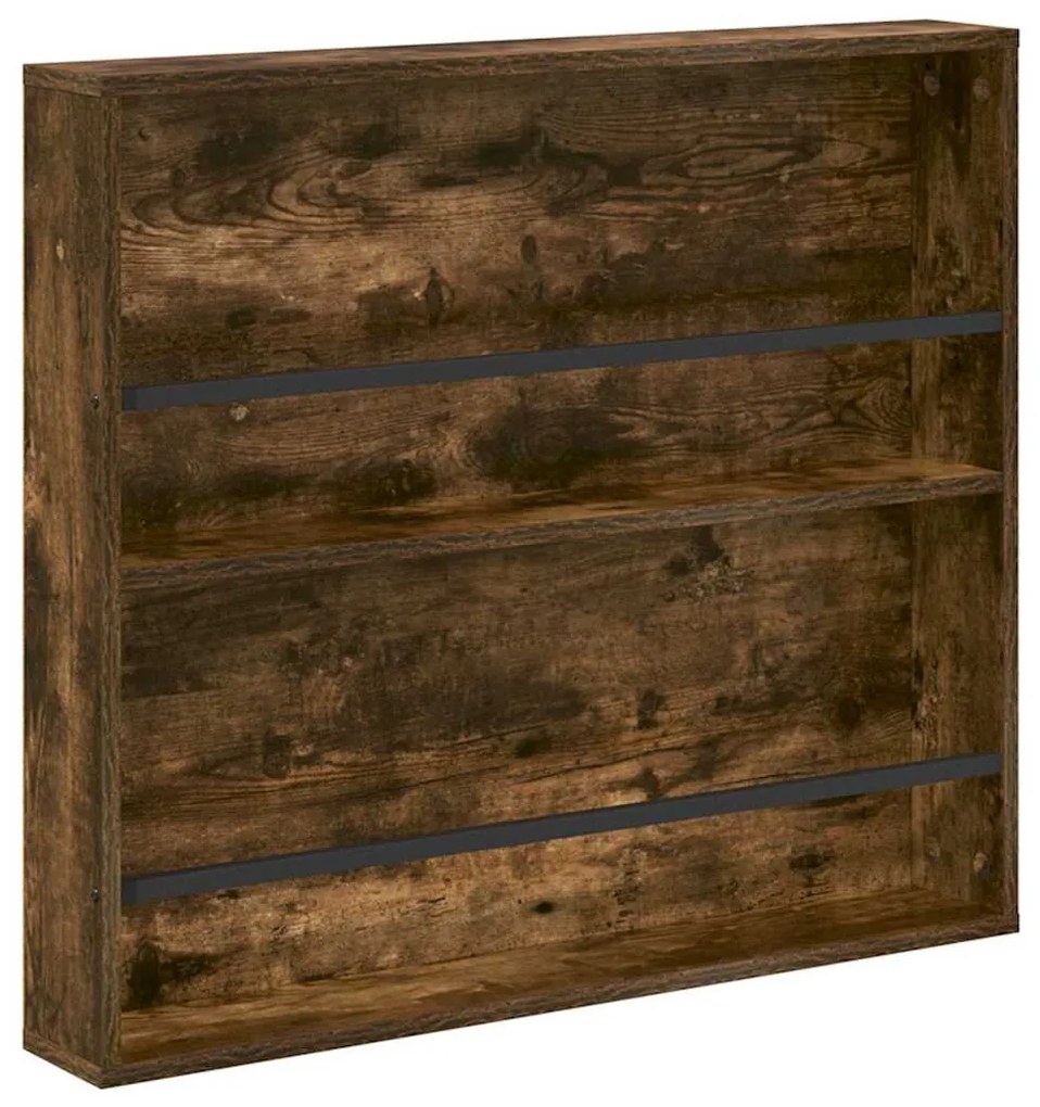 vidaXL Ράφι Περιοδικών με ράφι 2 pcs Καπνιστό Δρύς 80 x 12 x 70 εκ