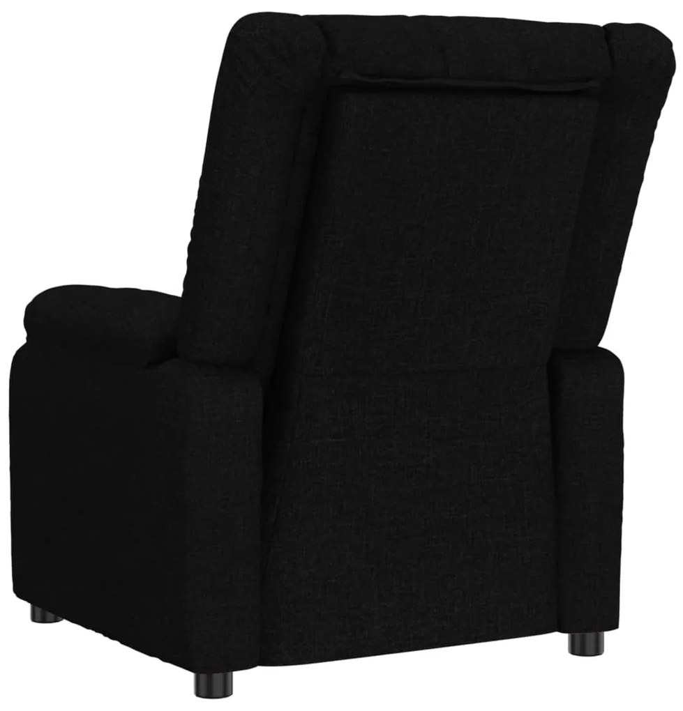 vidaXL Πολυθρόνα Ανακλινόμενη Μαύρη Υφασμάτινη