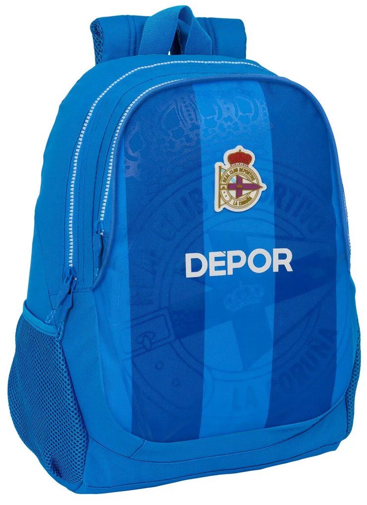 Σχολική Τσάντα R. C. Deportivo de La Coruña Μπλε 32 x 44 x 16 cm