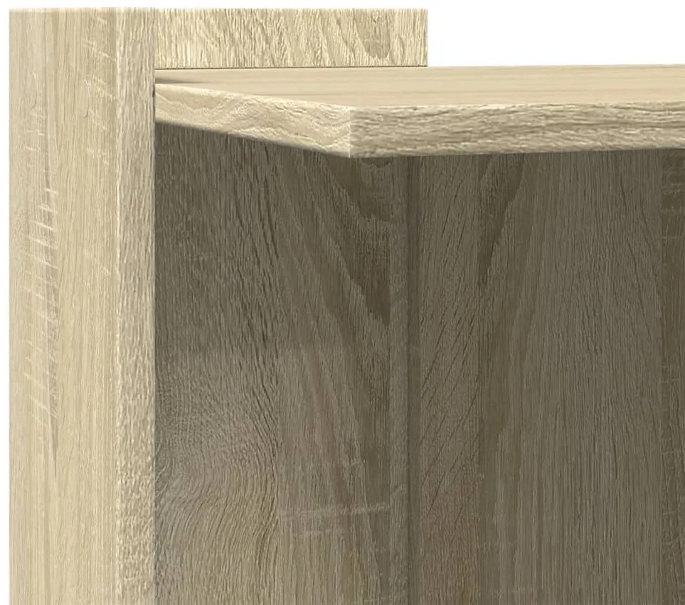 Τουαλέτα Γάτας Περίφραξη Sonoma Δρυς 53x53x51εκ Επεξεργασμ Ξύλο - Καφέ