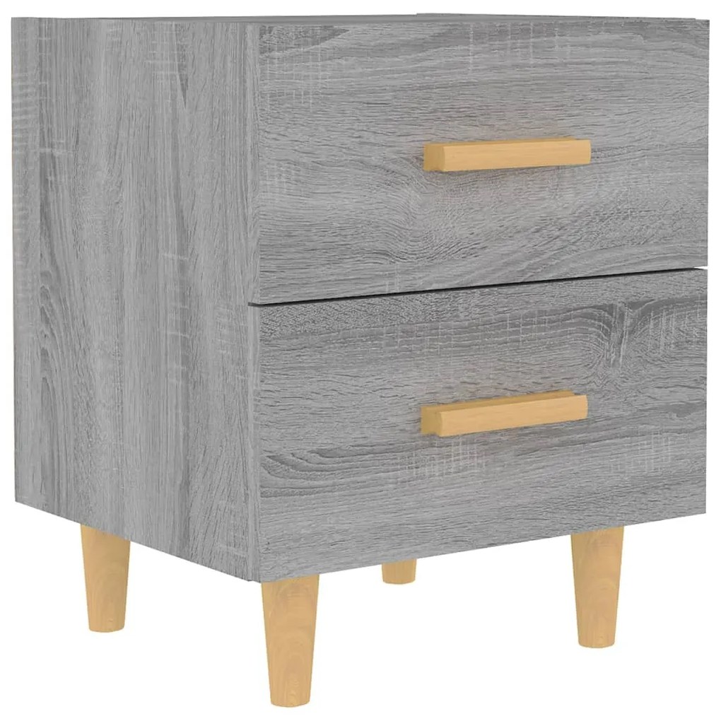 vidaXL Κομοδίνο Γκρι Sonoma 40 x 35 x 47,5 εκ.